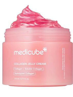 Brand New Sealed mdicube Collagen Jelly Cream Pink Hydrating Moisturizer 100ml